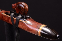 Katalox Burl Native American Flute, Minor, Low F-4, #G25F